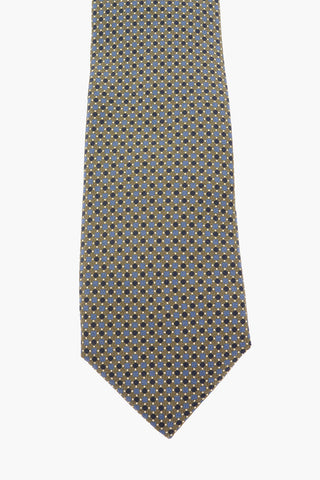 Embroidered Silk Tie