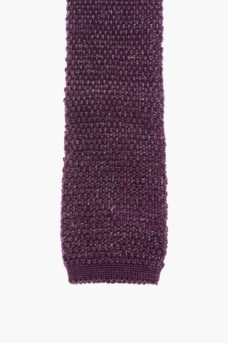 Silk and Linen Crochet Tie