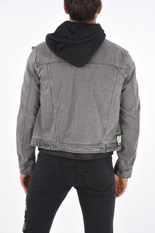 Leather and denim L-IVAN Jacket