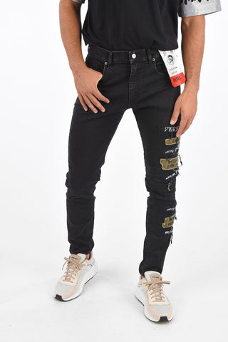 Jeans D-STRUKT con toppe