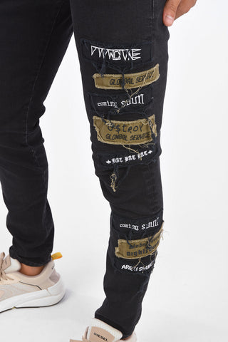 Jeans D-STRUKT con toppe