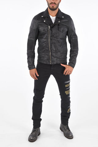 Waxed Denim D-RACER-SP-NE Jacket