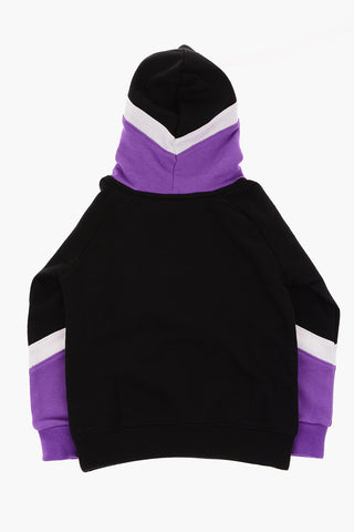 Felpa Stampata con Cappuccio