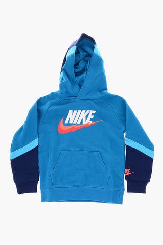 Felpa Stampata con Cappuccio