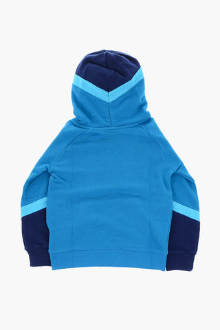 Felpa Stampata con Cappuccio