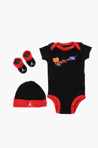 AIR JORDAN Romper Suit Hat and Shoes Set