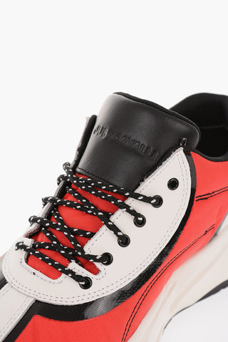 Sneakers P1THON in pelle e tessuto