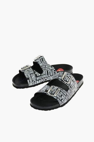 LOVE Printed Leather Sandal