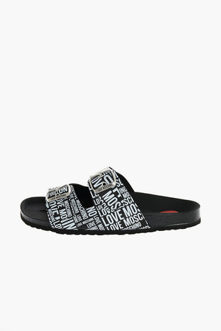 LOVE Printed Leather Sandal