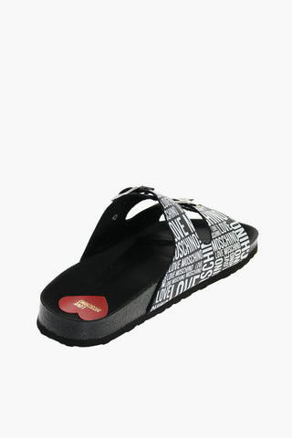 LOVE Printed Leather Sandal