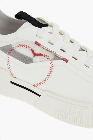 LOVE Heart Embroidered Sneakers