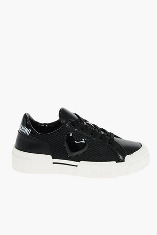 LOVE Fabric and Leather Sneakers