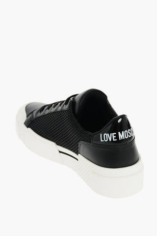 LOVE Fabric and Leather Sneakers