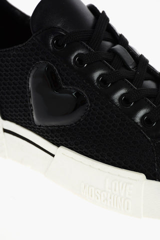 LOVE Fabric and Leather Sneakers