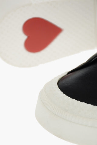 LOVE Fabric and Leather Sneakers