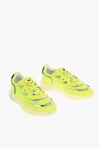 LOVE Fabric and Leather Sneakers