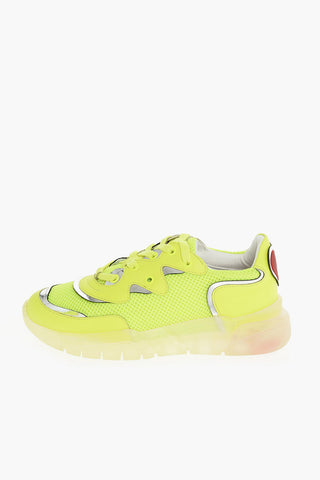 LOVE Fabric and Leather Sneakers
