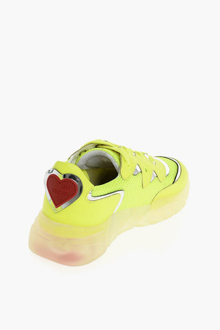 LOVE Fabric and Leather Sneakers