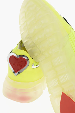 LOVE Fabric and Leather Sneakers