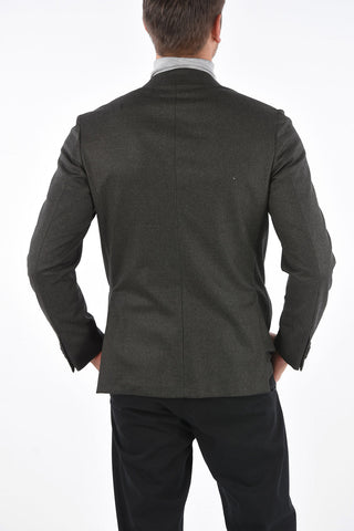 ZZEGNA Wool Single Breasted Blazer