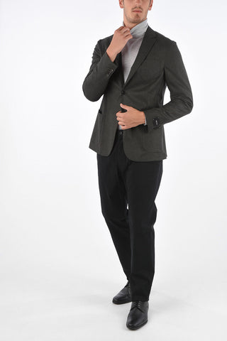 ZZEGNA Wool Single Breasted Blazer