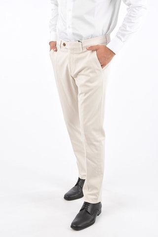 Pantaloni in Cotone Stretch M ALGA 426 con Passanti 