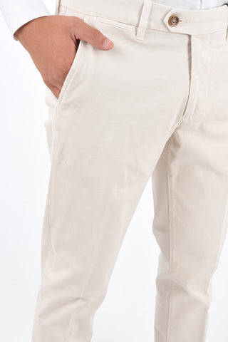 Pantaloni in Cotone Stretch M ALGA 426 con Passanti 