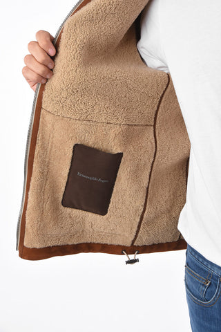 ZZEGNA Suede Leather Jacket