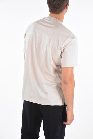 EZ LUXURY Cotton Embroidered Logo T-Shirt