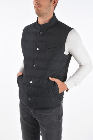 ZZEGNA Gilet in Lana Trapuntato