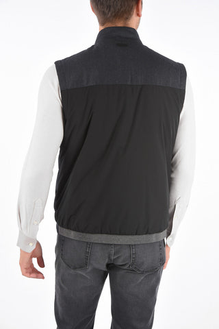 ZZEGNA Gilet in Lana Trapuntato