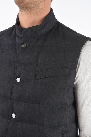 ZZEGNA Gilet in Lana Trapuntato