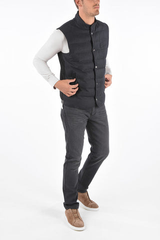 ZZEGNA Gilet in Lana Trapuntato
