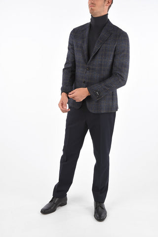 ZZEGNA Blazer in lana Tartan