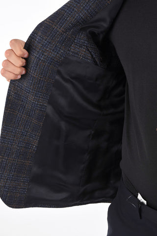 ZZEGNA Blazer in lana Tartan