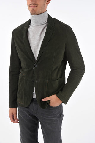 EZ LUXURY Suede Leather Blazer