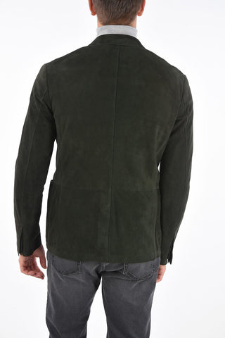EZ LUXURY Suede Leather Blazer