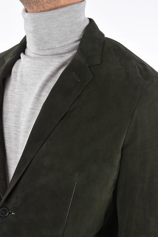 EZ LUXURY Suede Leather Blazer
