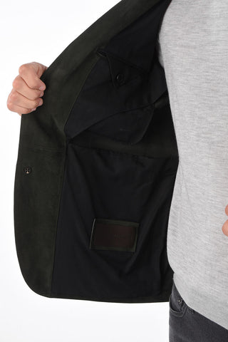 EZ LUXURY Suede Leather Blazer