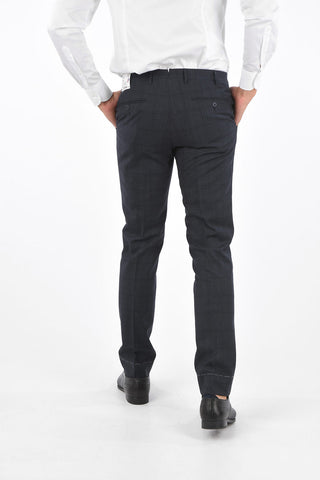 Virgin Wool and Cashmere ACADEMY District Check Pants