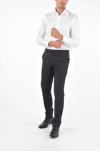 Virgin Wool and Cashmere ACADEMY District Check Pants