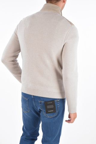EZ LUXURY Leather and Cashmere Jacket