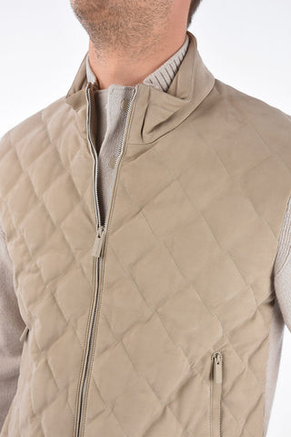 EZ LUXURY Leather and Cashmere Jacket