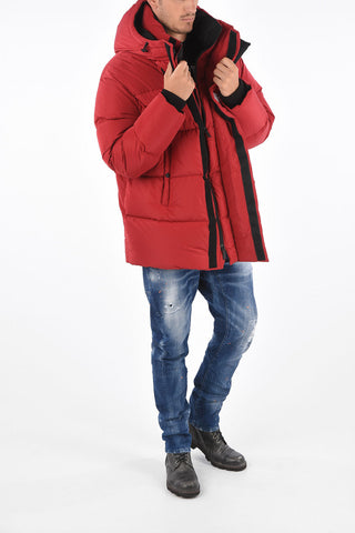 Down Jacket with Removable Hood