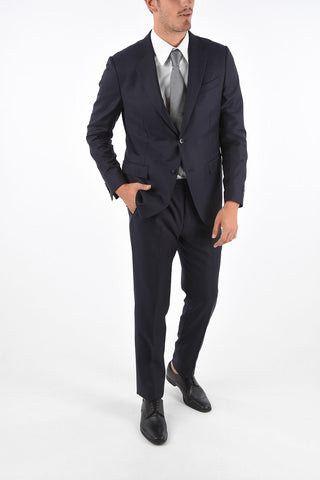 Silk and Wool Single Breasted Suit 7R