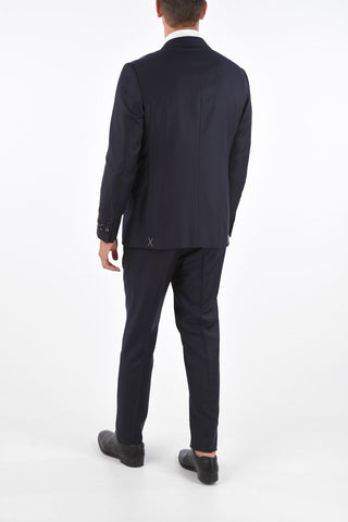 Silk and Wool Single Breasted Suit 7R