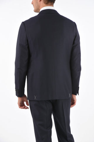 Silk and Wool Single Breasted Suit 7R