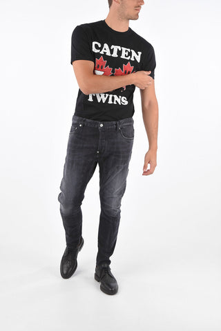 Stretchy Cotton TIDY BIKER Slim Fit Jeans