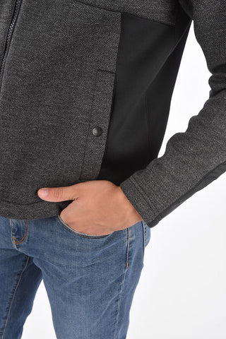ZZEGNA Hooded Herringbone Jacket