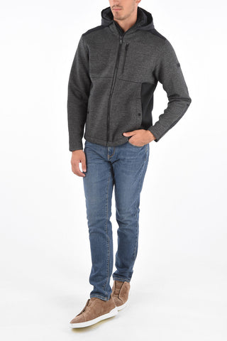 ZZEGNA Hooded Herringbone Jacket